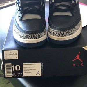 Jordan 3 blue black